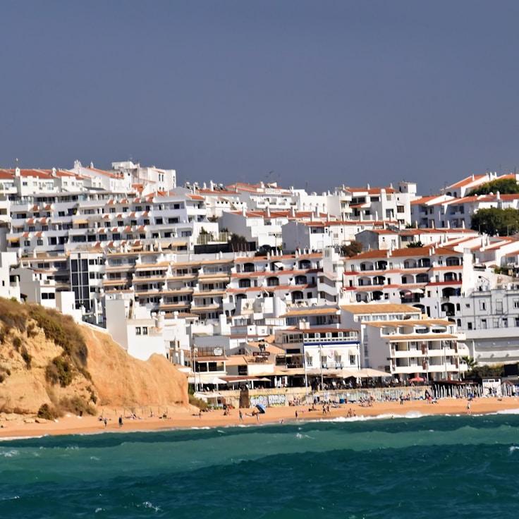 Nighttime entertainment area in Italy